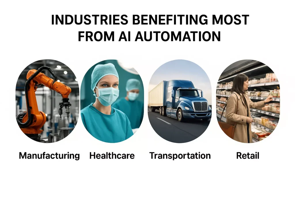 Industries Benefiting Most from AI Automation