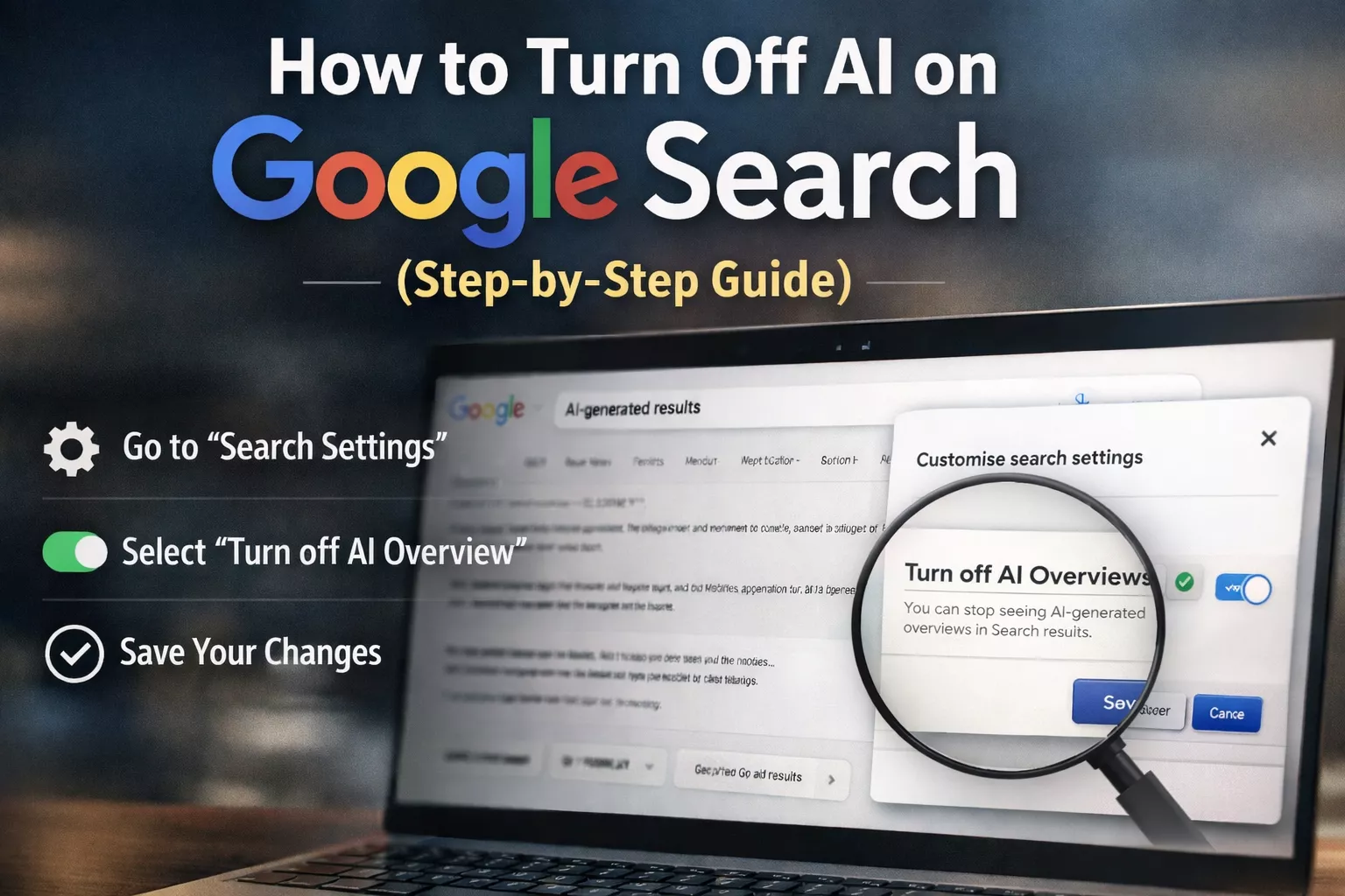 How to Turn Off AI on Google