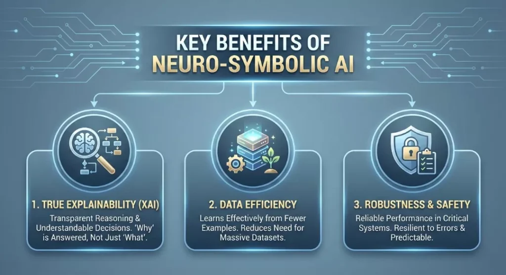 Neuro-Symbolic AI Key Benefits